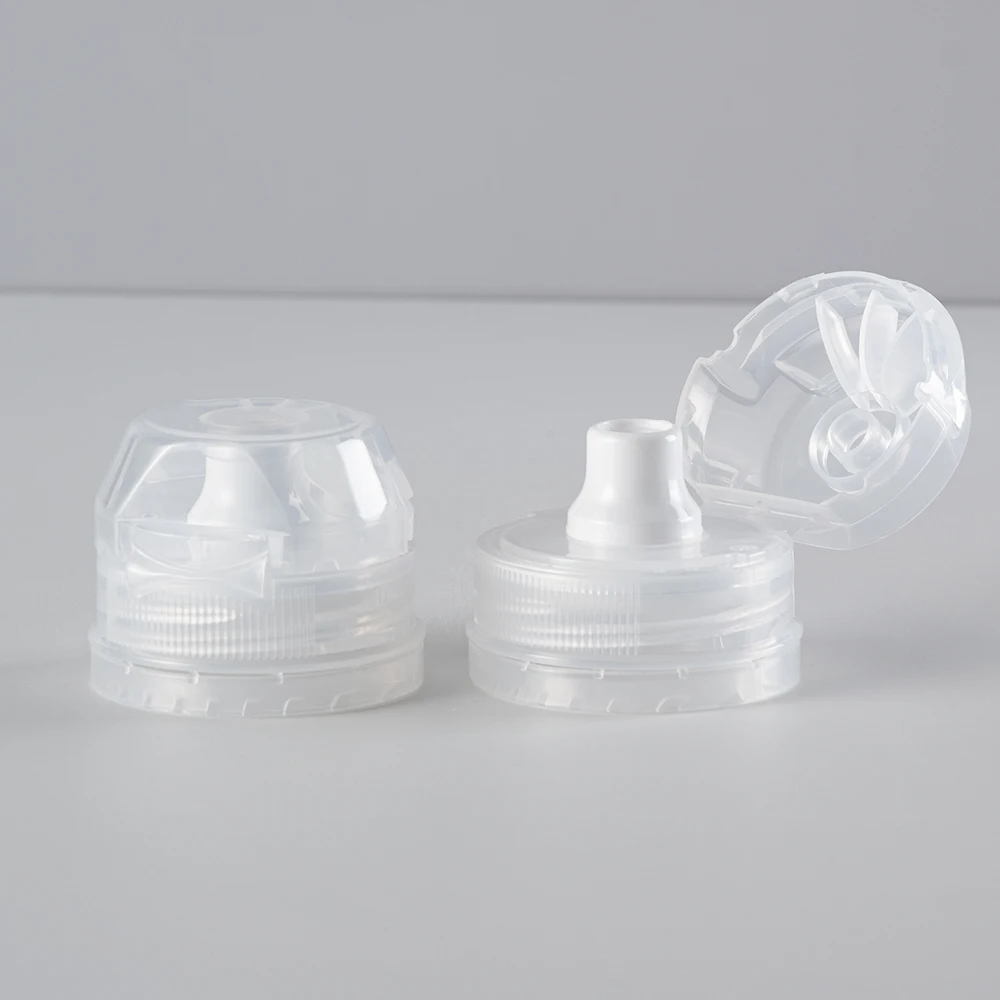 Factory Price 28mm 410 Sport Push Pull Cap Plastic Sport Water Bottle