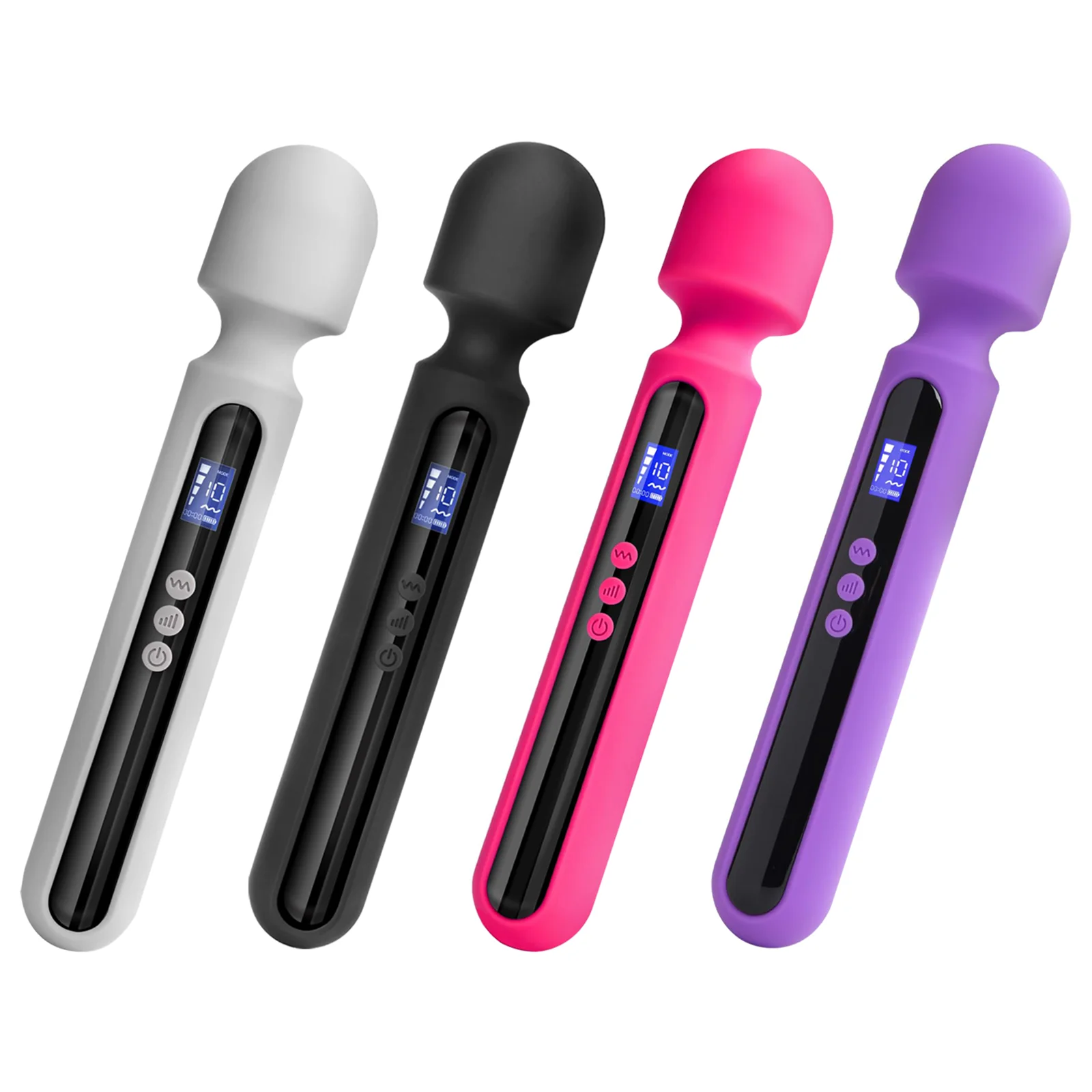 Quiet Powerful Motor 30cm Long Handheld Sex Vibrator Personal Body Massager Masturbation Large Wand Vibrator for Women Female