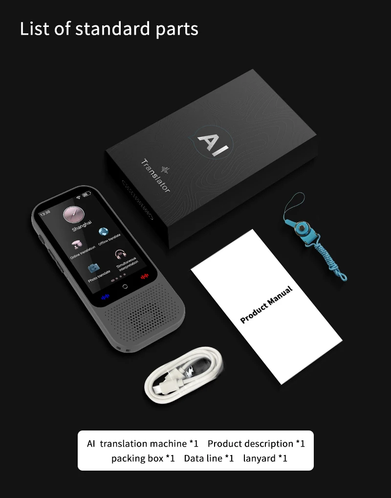 Portable Voice Language Translator S80 Pro - 138 Languages Online, 17 ...