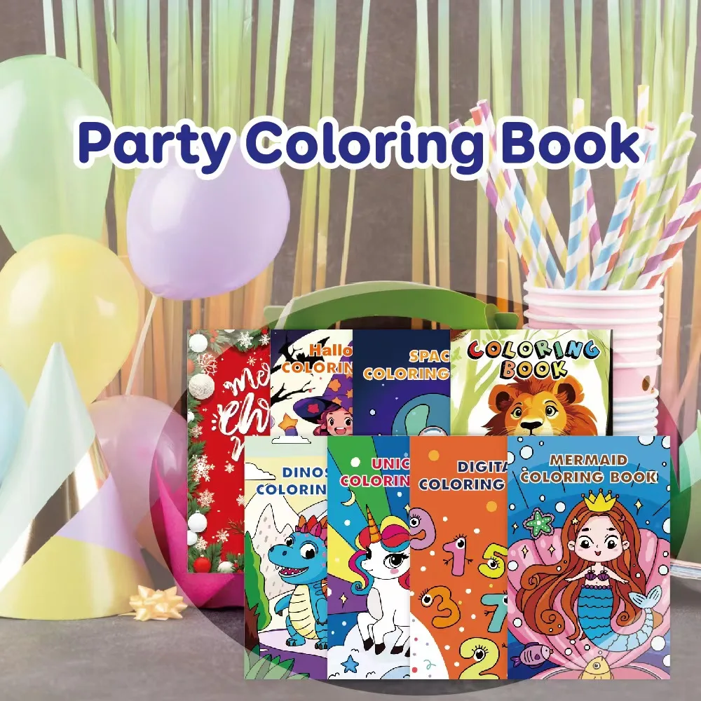 Assorted Mini Coloring Books for Kids Party - Bulk Pack
