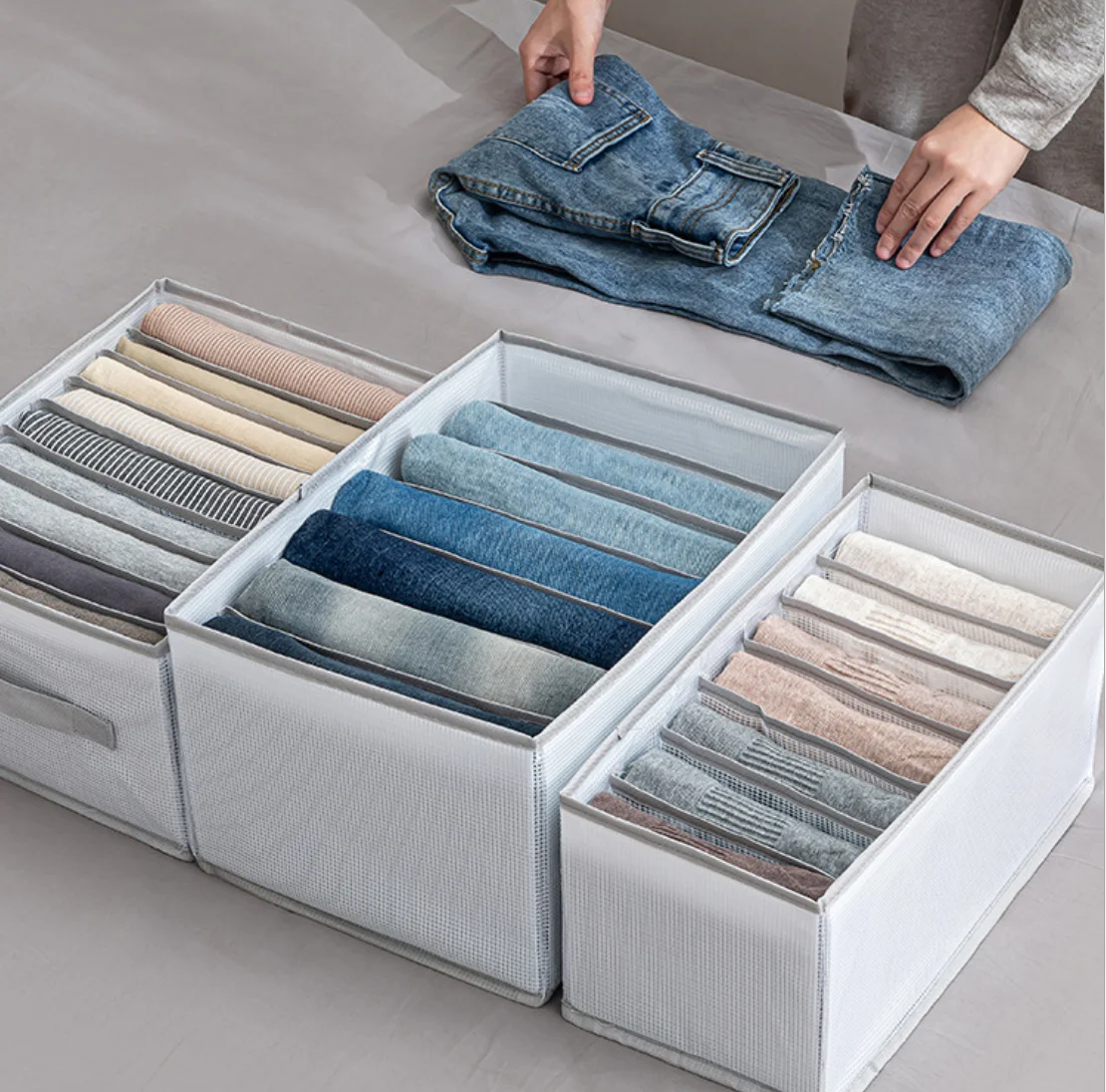 По индивидуальному заказу большой емкости Одеяло сумка для хранения ясным окном складная одежды одеяло постельные принадлежности Организатор Выдвижной