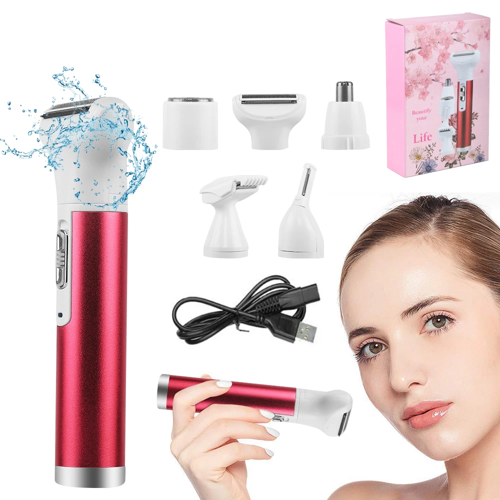 Finishing Touch Rechargeable Bikini Hair Remover Trimmer for Women and Men  White
