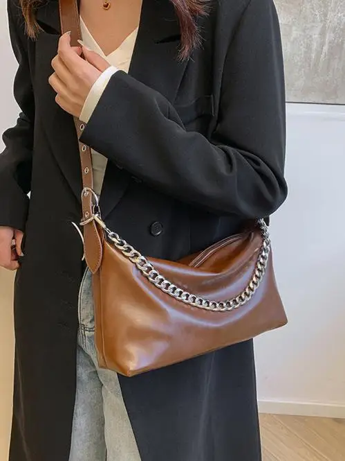 Bag Bag Women 2022 New Niche Design Chain Dumpling Bag One Shoulder Cross Body B New Retro Niche Design One Shoulder Cross Body Bag Large  main image 2
