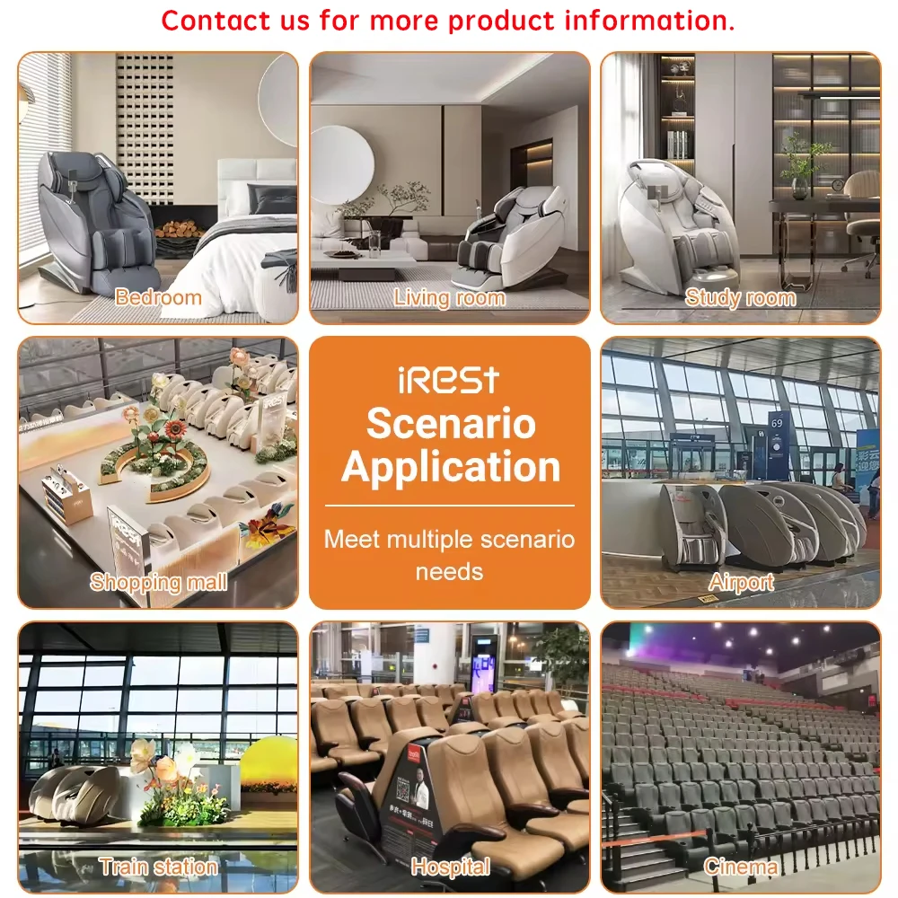 Mall Sharing Modern Luxury Musical Function Full Body Spa Zero Gravity Recline  Massage Chair for Office Home