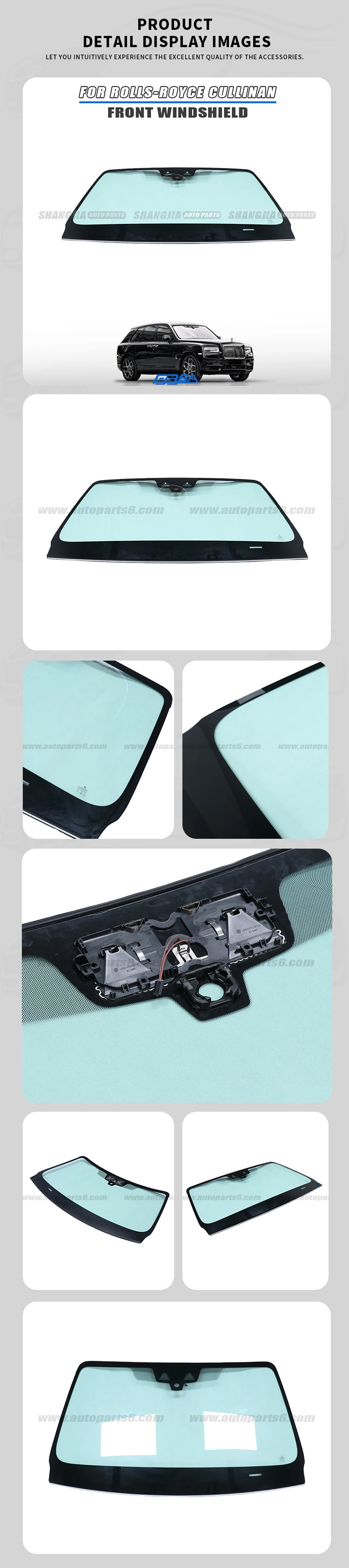 for rolls royce cullinan front windshield glass oe 51317449738-3