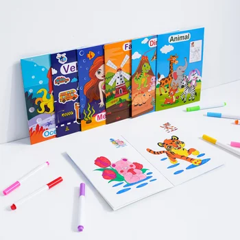 Custom 4-6 Year Old Kids Coloring Book Cartoon Graffiti Book Early Learning Paper and Cardboard Printing