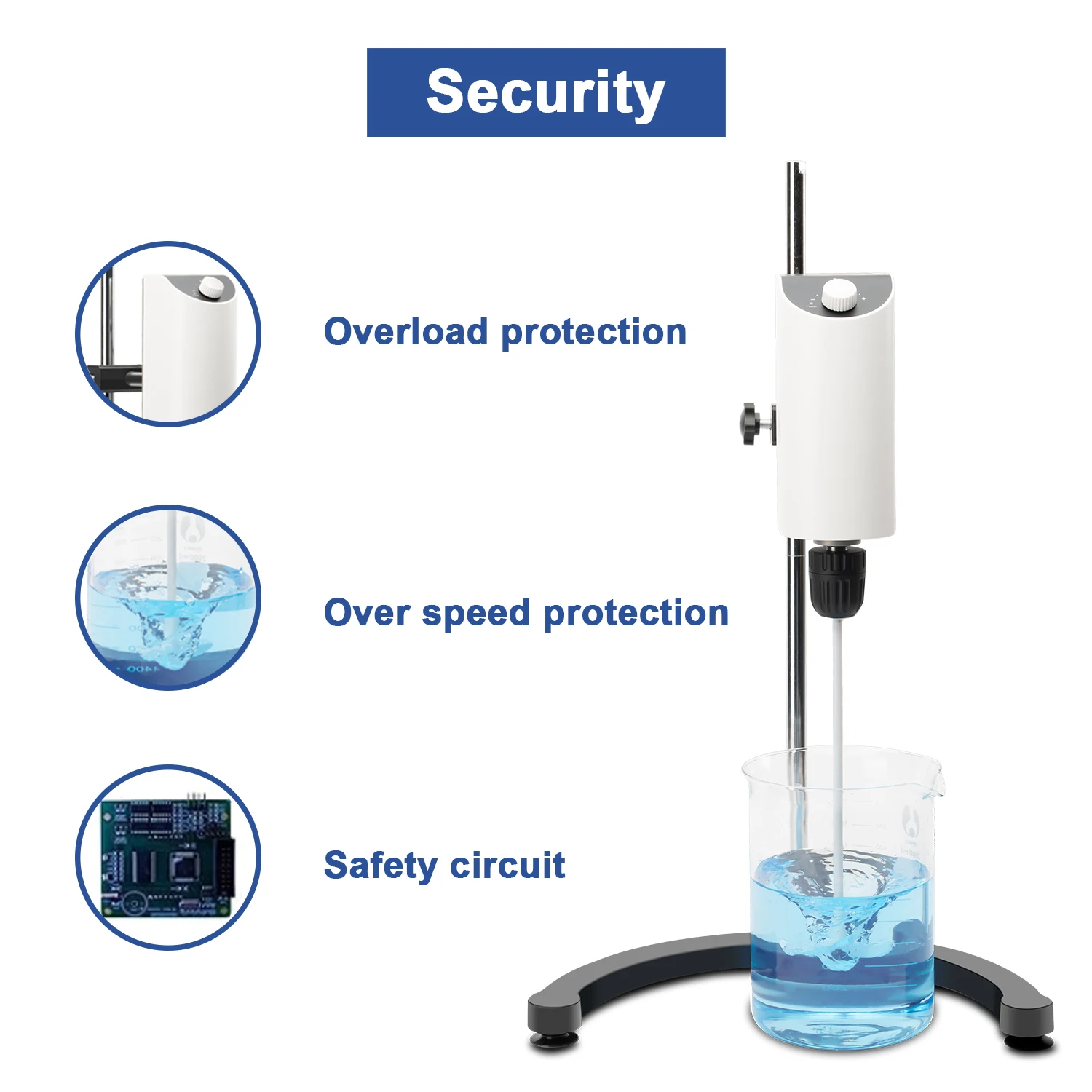 IKEME Lab Chemical Mixing Equipment Homogenizer Mixer Cosmetic 10L Lab Agitator Electric Laboratory Mixer Overhead Stirrer