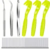 Seven-piece steel comb set (in box)