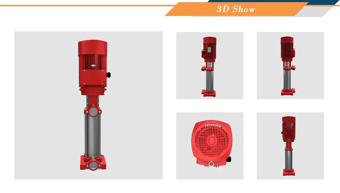 Vertical Multistage Jockey Pump With Pressure Tank Combo 50hz 60hz
