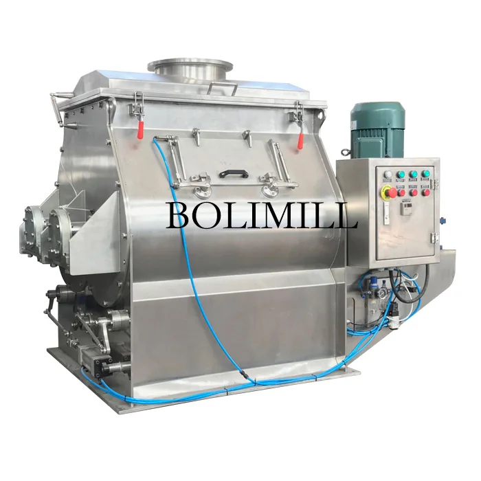 Horizontal Double Twin Shaft Paddle Mixer Machine for Food Industry
