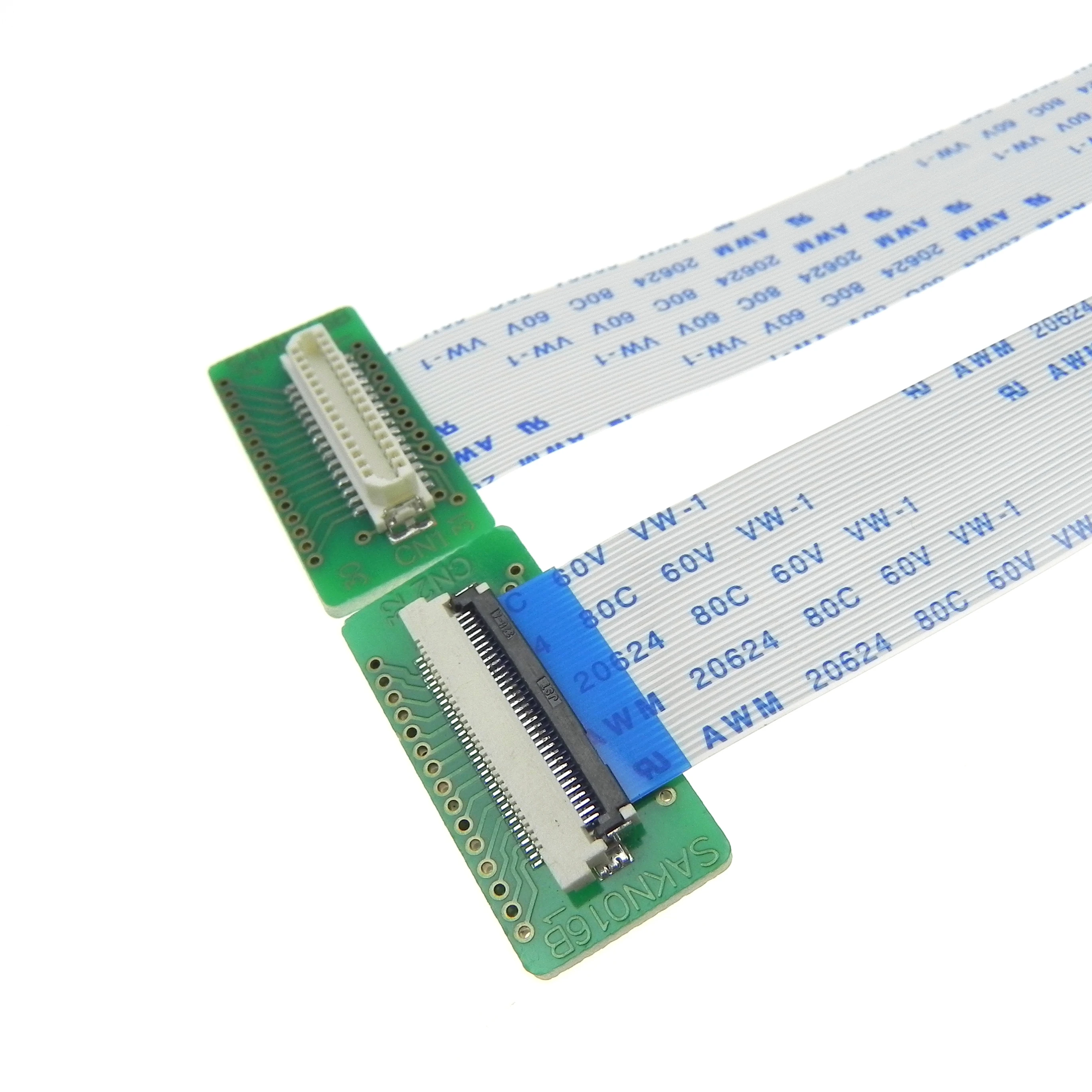 OEM ODM 31pin Board Connector DF9-31P-1V Female Plug 1.0mm Pitch Flat Ribbon FFC Flat Cable for Lvds