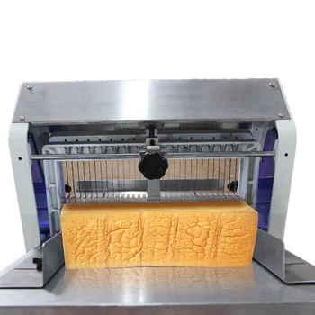 Commercial Toast Bread Slicer, 12mm Thickness Electric Bread Cutting  Machine, 31PCS Commercial Bakery Bread Slicer, 110V Toast Cutter Cutting  Machine