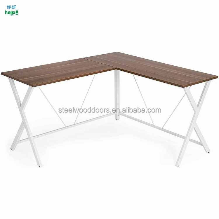 Simple Cheap Small Size Modern Computer Desk With Shelves B209