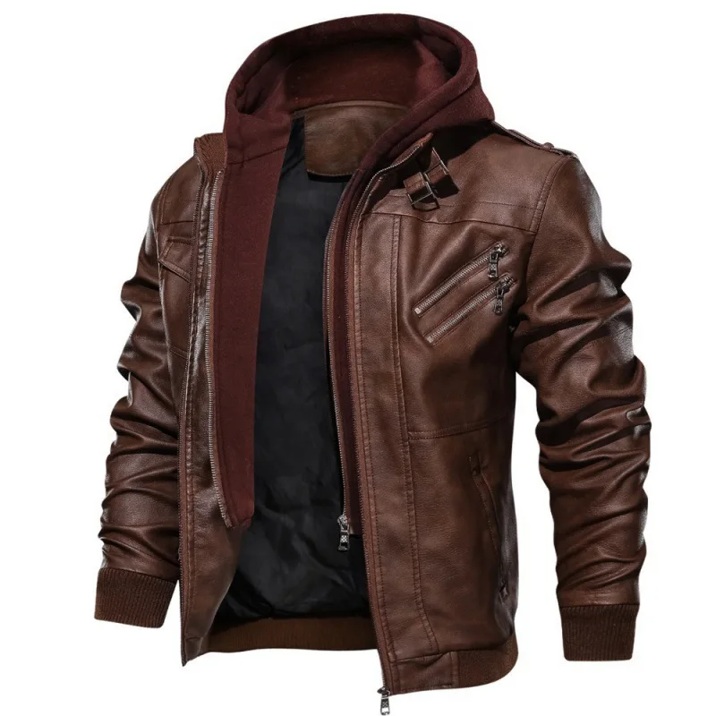 Breathable Men’s Leather Jacket – Lightweight and Fashionable Outerwear