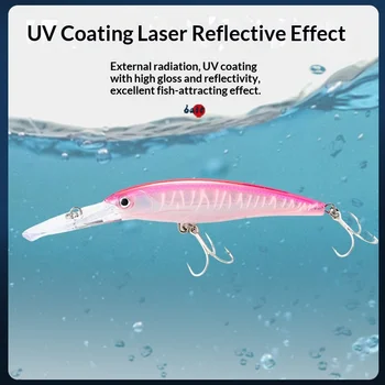 Sea Fishing Floating Minnow Artificial Hard Bait Tuna Lure Jerkbait Long-Cast Bionic Bait – Minnow – view 3