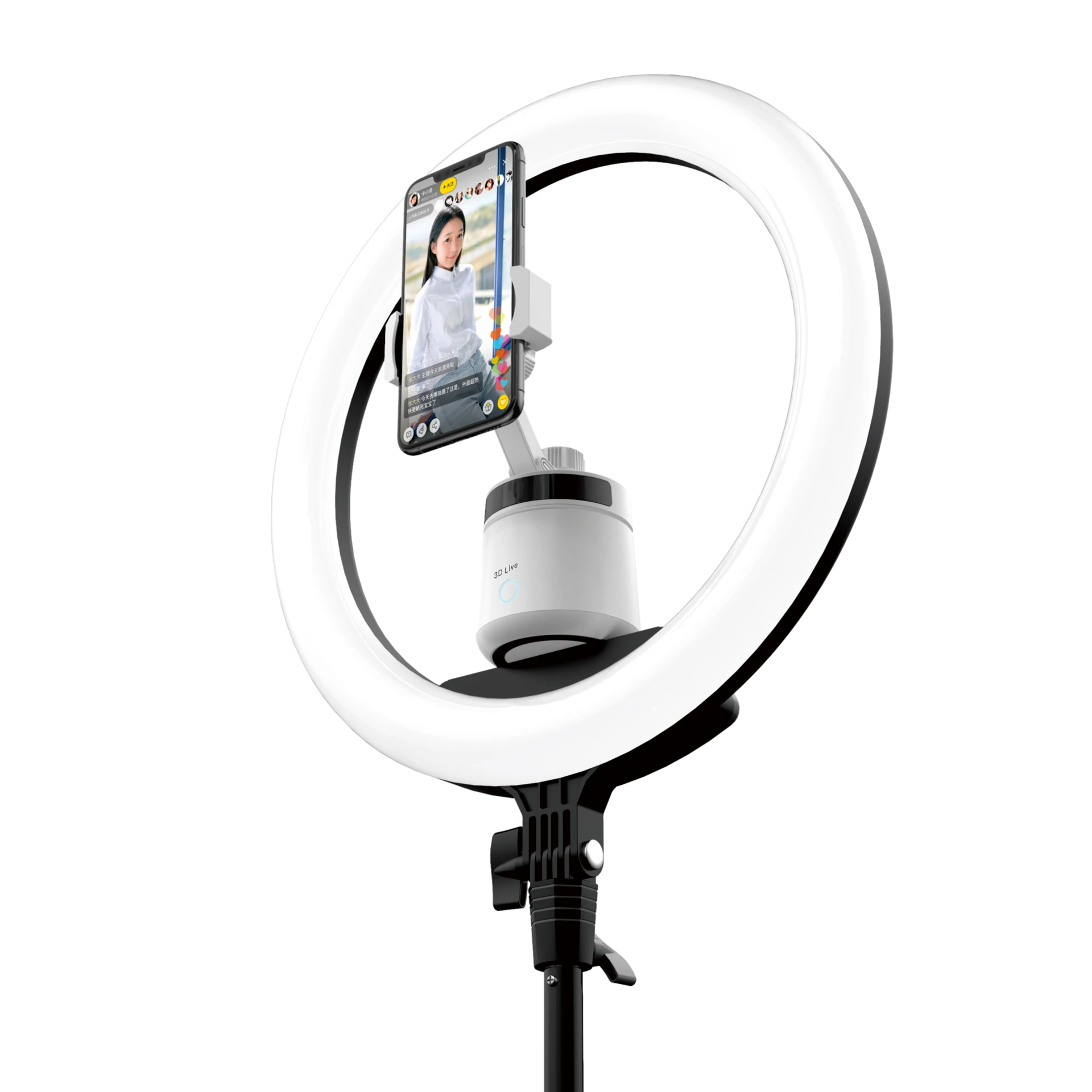 Перезаряжаемая оптовая продажа Умная автоматическая батарея для отслеживания лица держатель телефона с вращением на 360 градусов