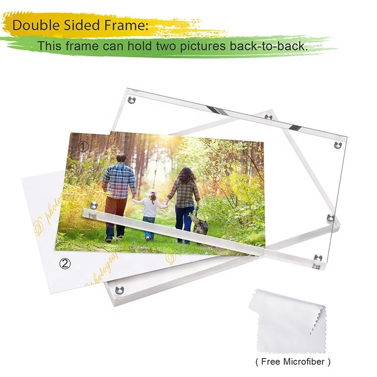 acrylic magnetic photo frames