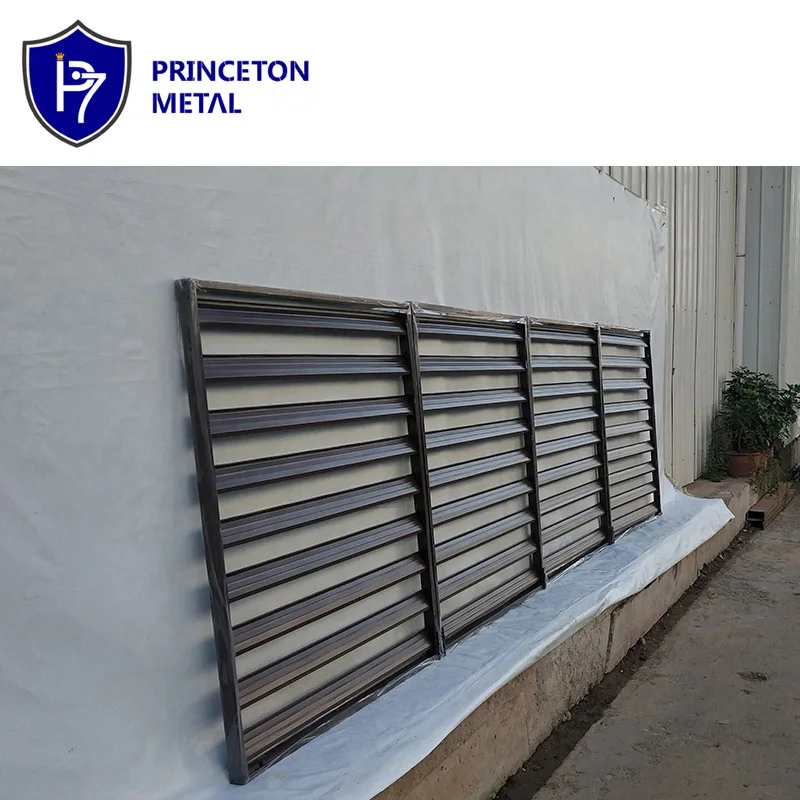 Metal Customized Powder Coated Screen Steel Fixed Ventilated Louver