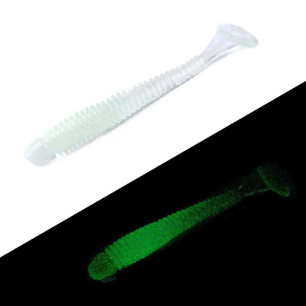 Hengjia Soft Floating Isca Fishing Lure Fly Silicone Bait Worms Shad Bass