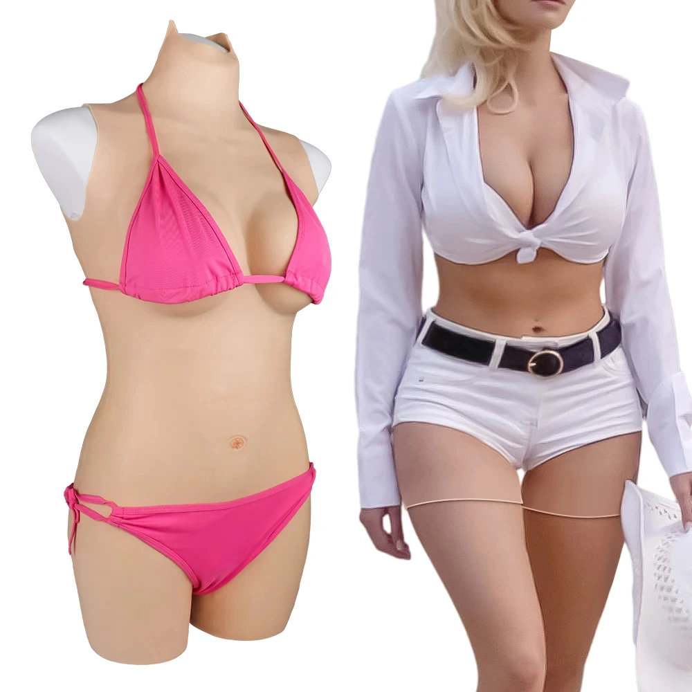Crossdressing Silicone Realistic Breast Male to Female Fake Breast Form Vagina for Crossdresser Transgender Drag Queen Cosplay