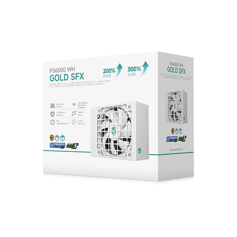 New Arrival Deepcool PS650G BLACK&WHITE SFX Gold Fully Modular PSU