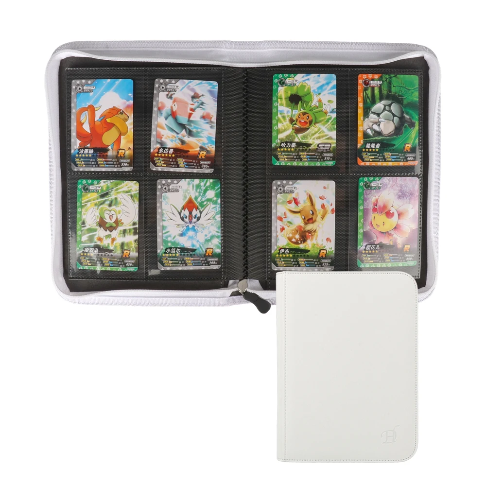 Wholesale MTG Trading Card Binder 4 Pocket Portable Game Card Holder PU  Leather Collection Top Loader Album Trading Card Binder