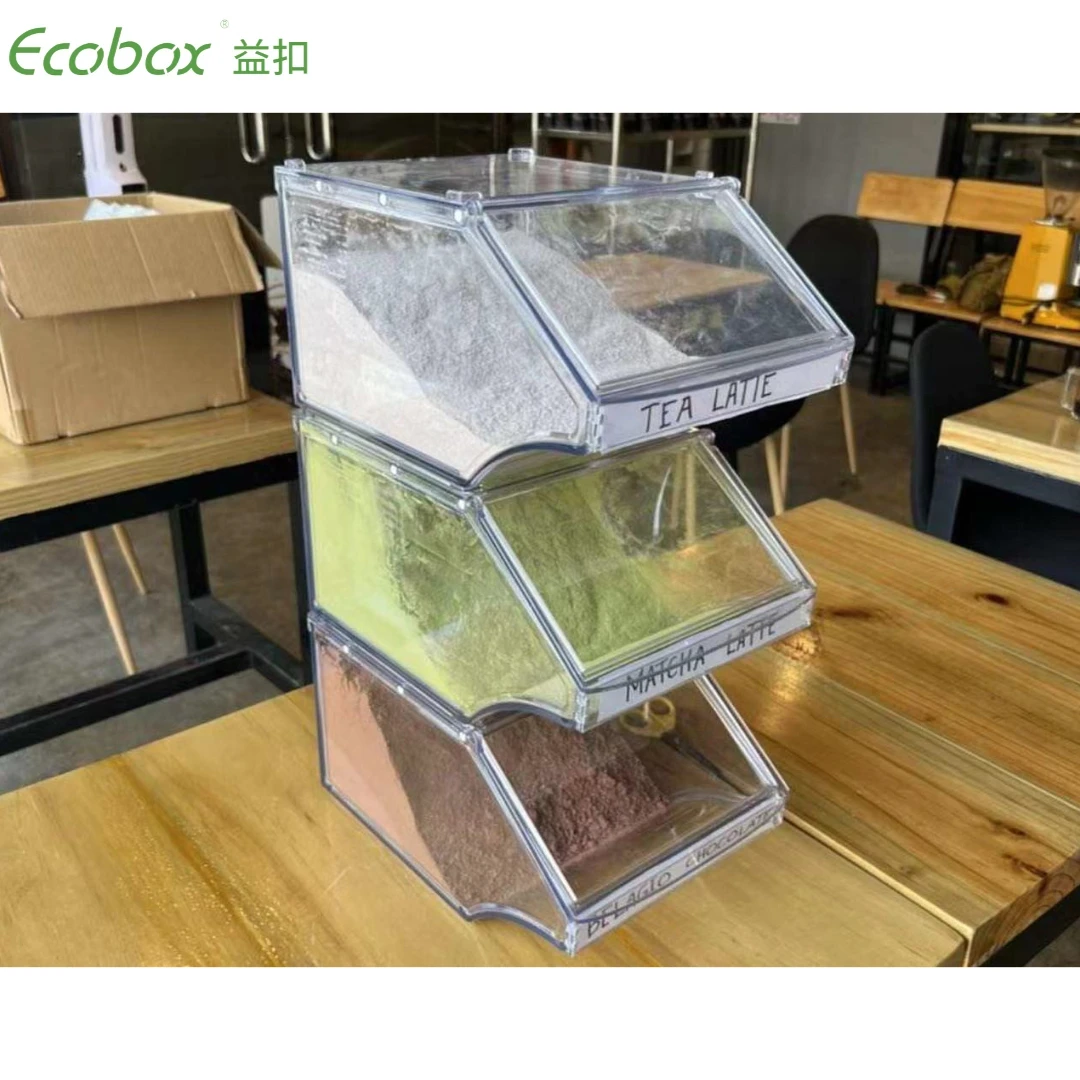 Stackable Candy Storage Containers Wholesale Stackable Candy Bin - Transparent Food Container