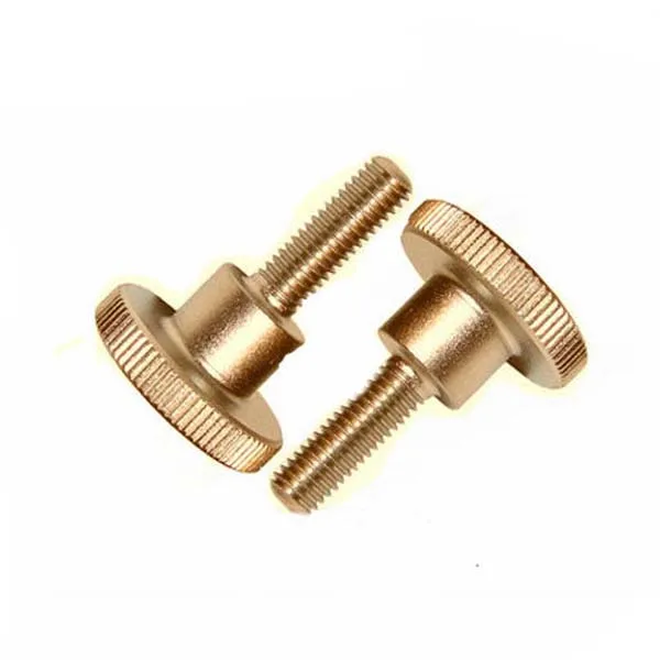 Copper M2 M4 M5 M6 M8 Knurling Knurled Thumb Screws Knurled Thumb Screw DIN 464