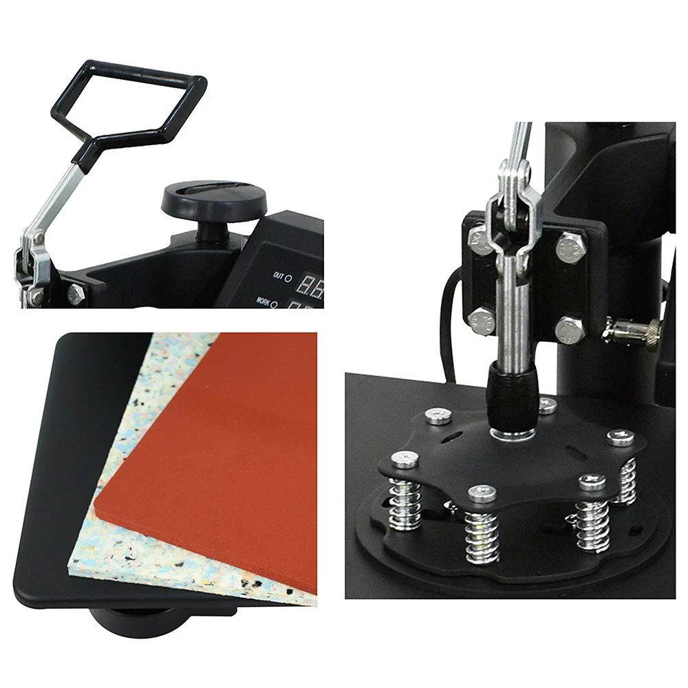 Hot Selling 5-in-1 Combo Digital Electric Heat Press Machine Multi-Function Sublimation for Mug T-shirt Hat etc.