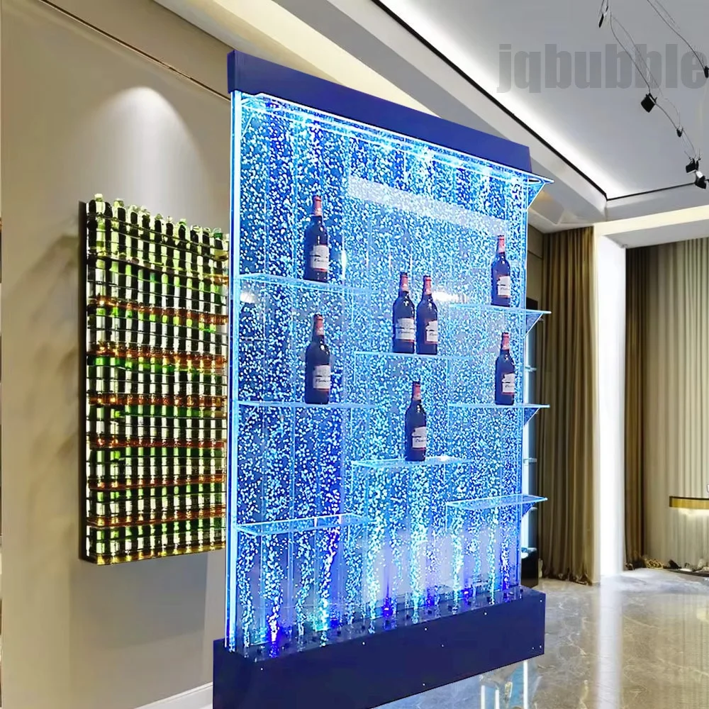 ホットセール アクリル製水槽バブルウォール ウォーターパネル LED