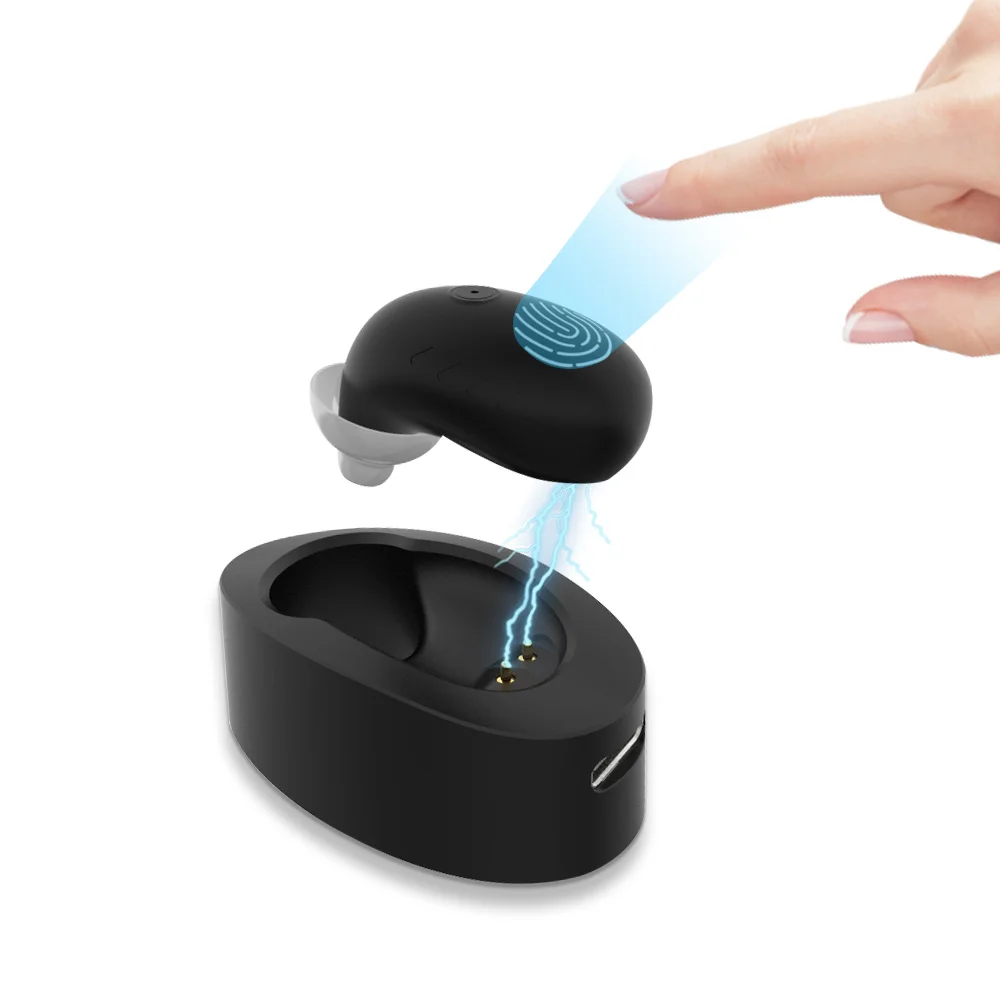 Factory Low Cost Prices Mini Digital Rechargeable Battery the Deaf Invisible Ear BTE Hearing Aid