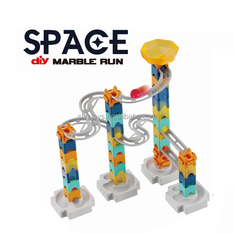New 3d Building Marble Run Toys Diy Space Toy Marble Race Set Buy Space Toy,Marble Run Toy