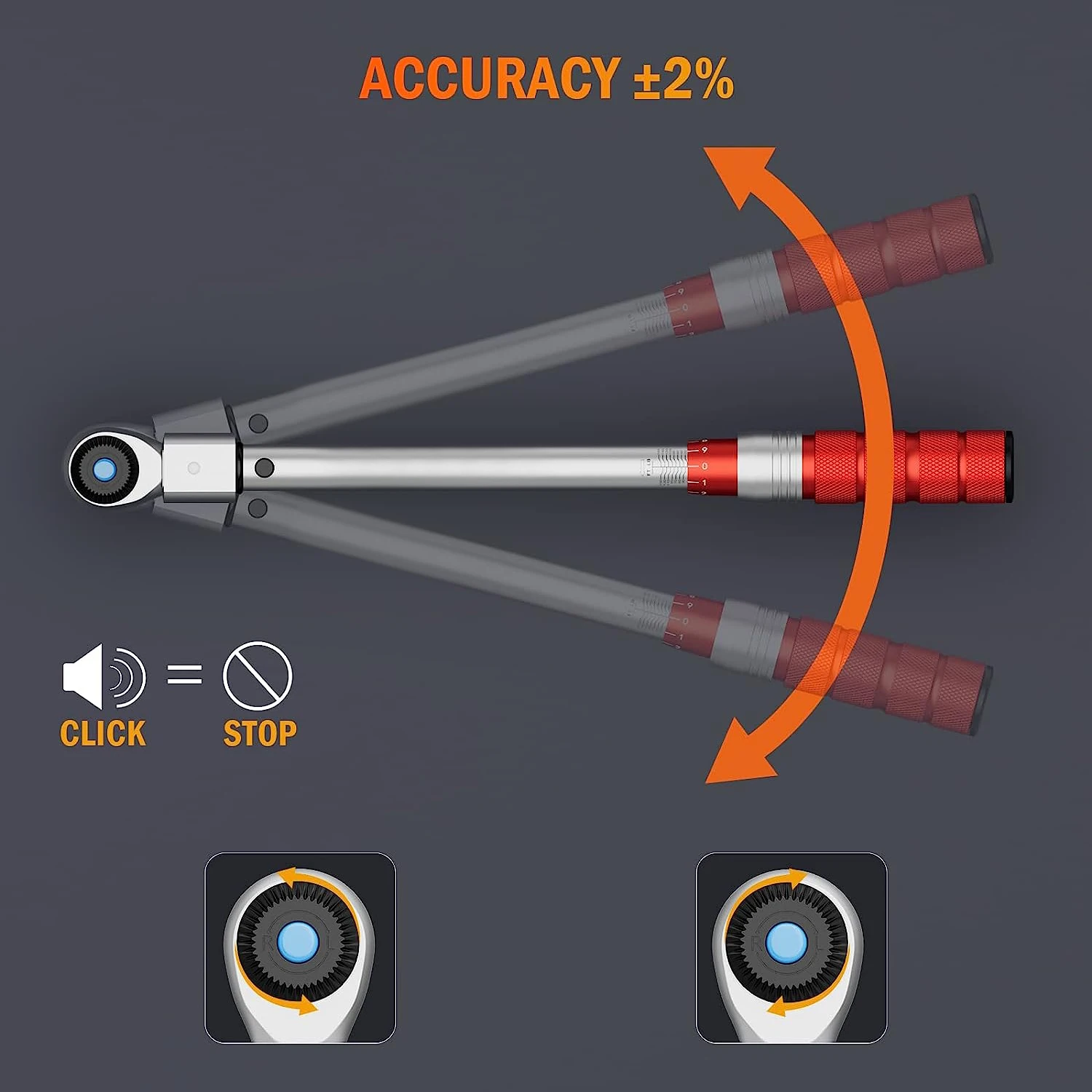 Universal Torque Wrench And Ratchet Spanner Beam With Interchangeable