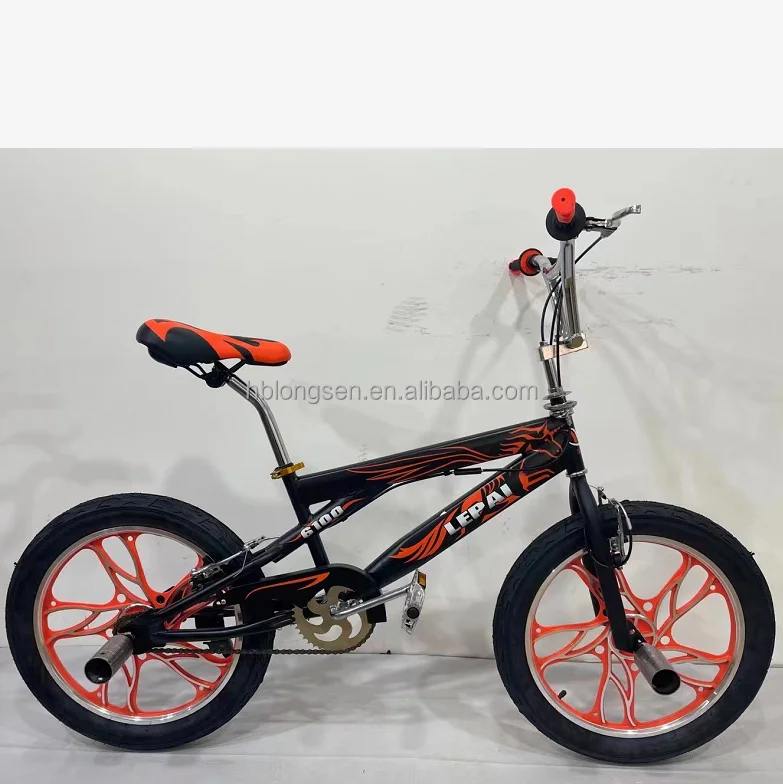 Kids Bike Red And Blue Bmx Bike DK Step Up 18