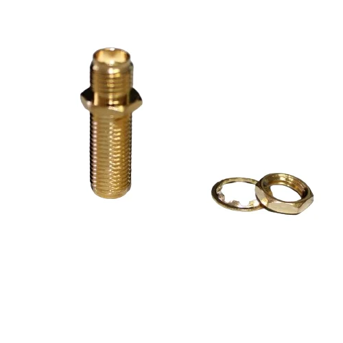 Manufacturer Supply Factory Brass SMA-KKY RF Connector SMA Female to SMA Female Connector Adapter With Thread