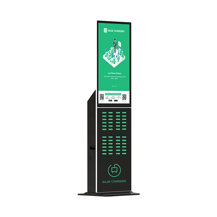 Heycharge 24 48 Slots QR Code Portable Charger Station Sharing Power Bank Kiosk Rental