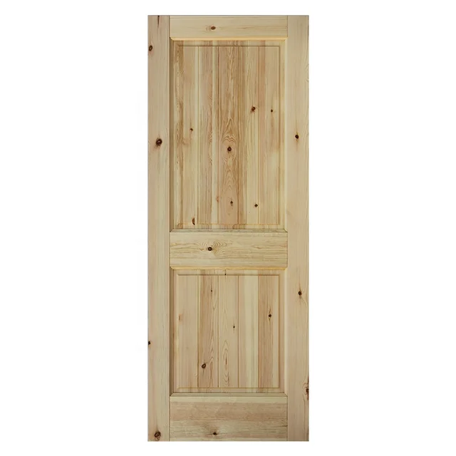 Luxury European Pure White Solid Wood Door, Handcarve Double Exterior Door