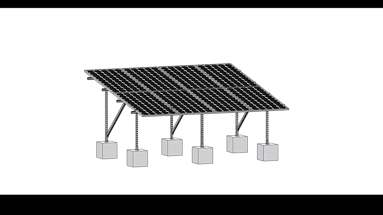 Galvanized Ground Mount Solar Racking System U Steel Solar Panel ...