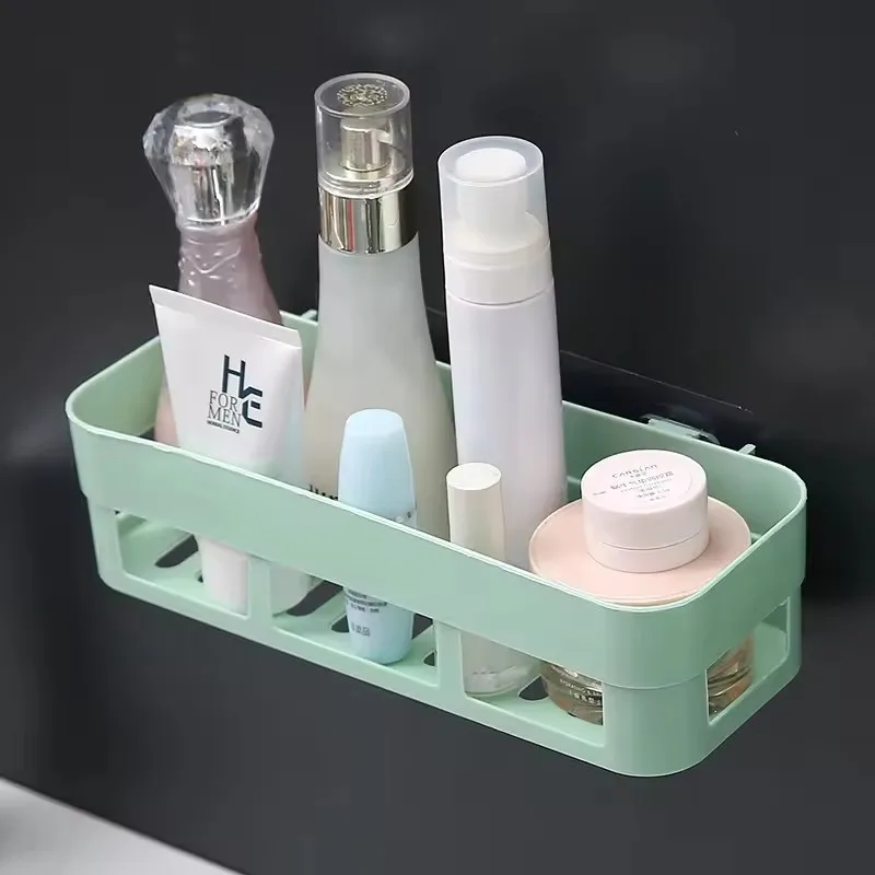 Hot Sale Wholesale Price Bathroom Shelving Wall Hanging Bathroom Perforation-Free Suction Cup Bathroom Storage Tripod