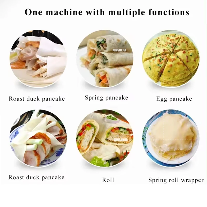 Automatic Professional Industrial Automatic Crepe Cake Machine Gas to Make Tortillas Wraps Making Machine