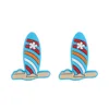 Surfboard Silicone Focal Beads Sky Blue SA269