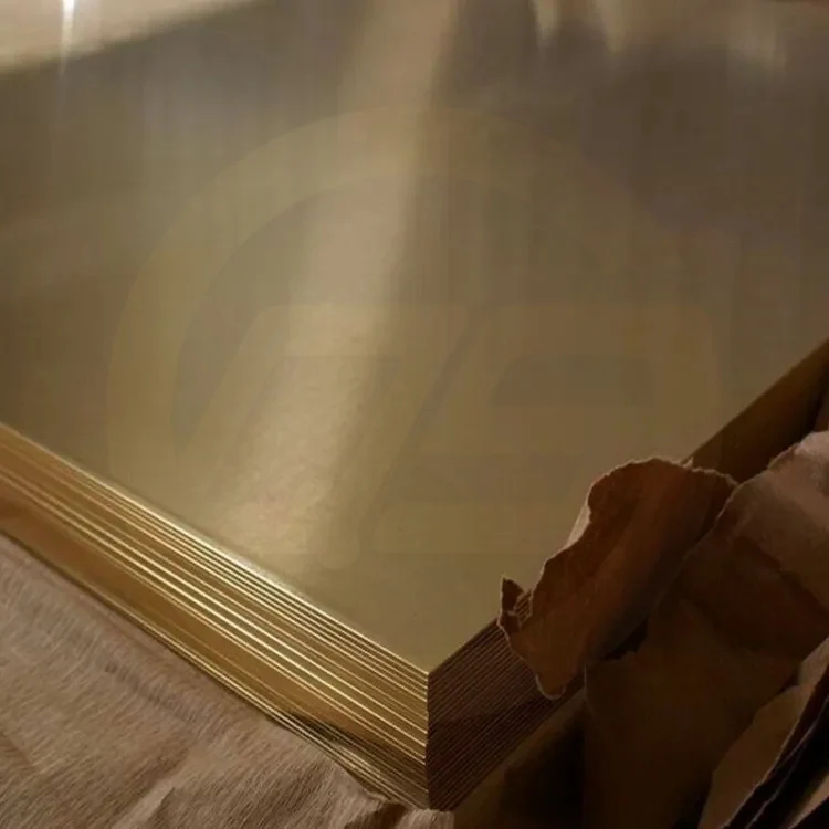 Professional Supply Brass Sheet Metal C270 Brass Sheet 4x8 Copper Sheet