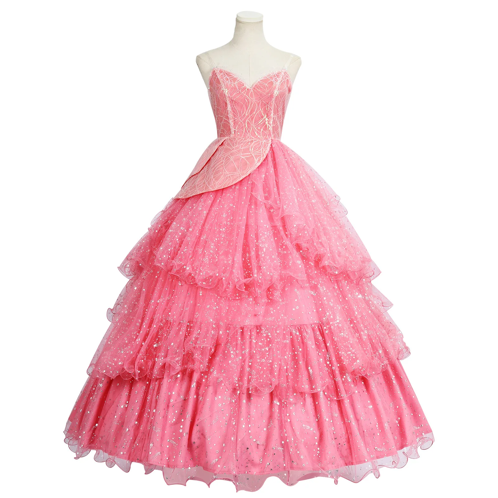 women's formal red dress Long Sequin Prom Dress with Corset Bodice Pine / 10
