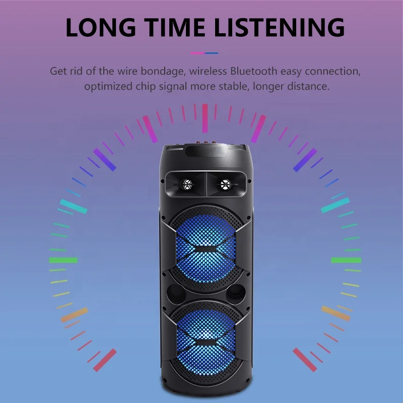 Ibastek Portable 30w Inch Subwoofer Bluetooth Speaker