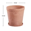 RED D15cm*H15cm Pot set