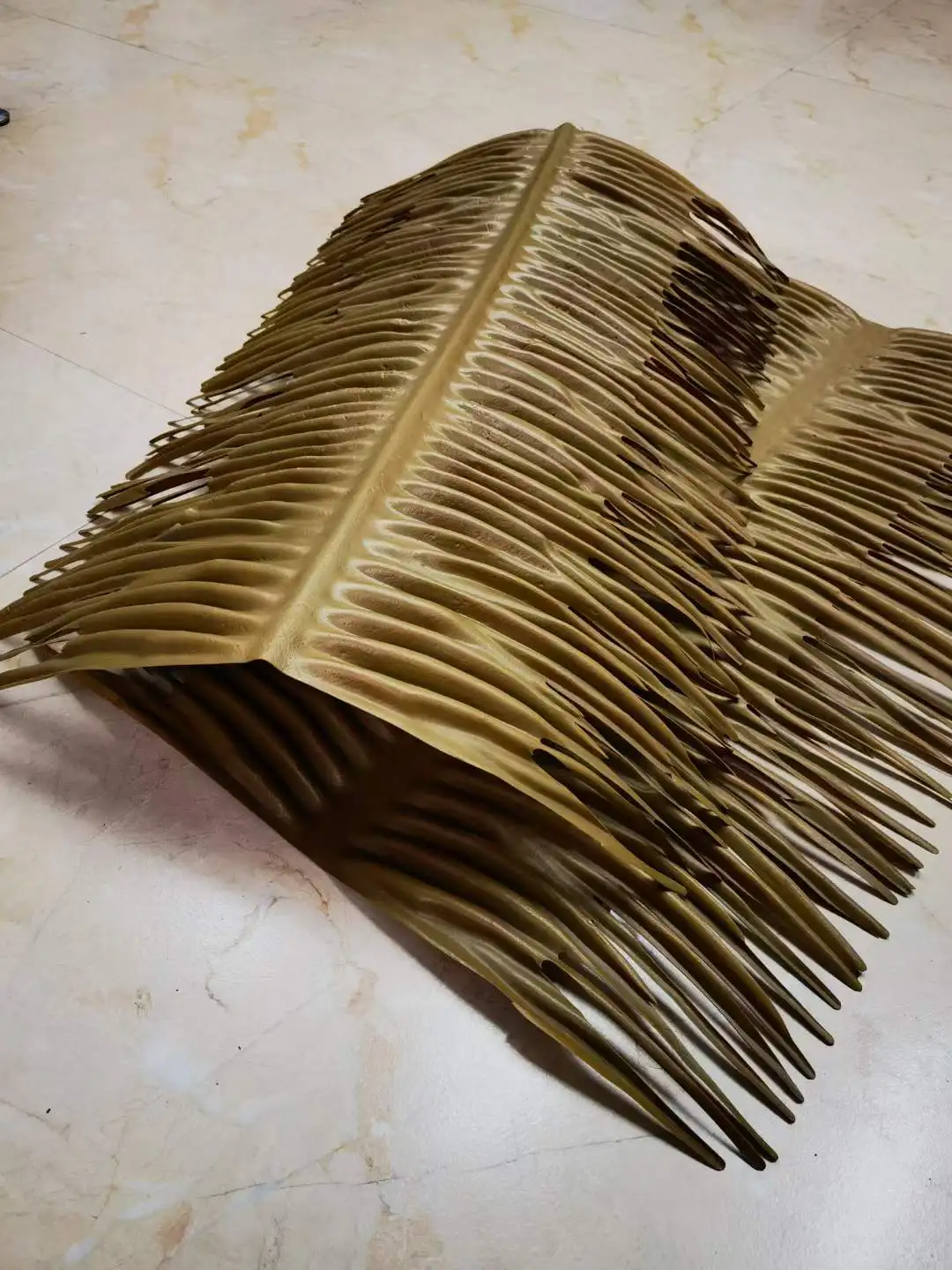 Artificial Thatch Synthetic Palm Thatch Straw Thatch for Roof Cap or Ridge