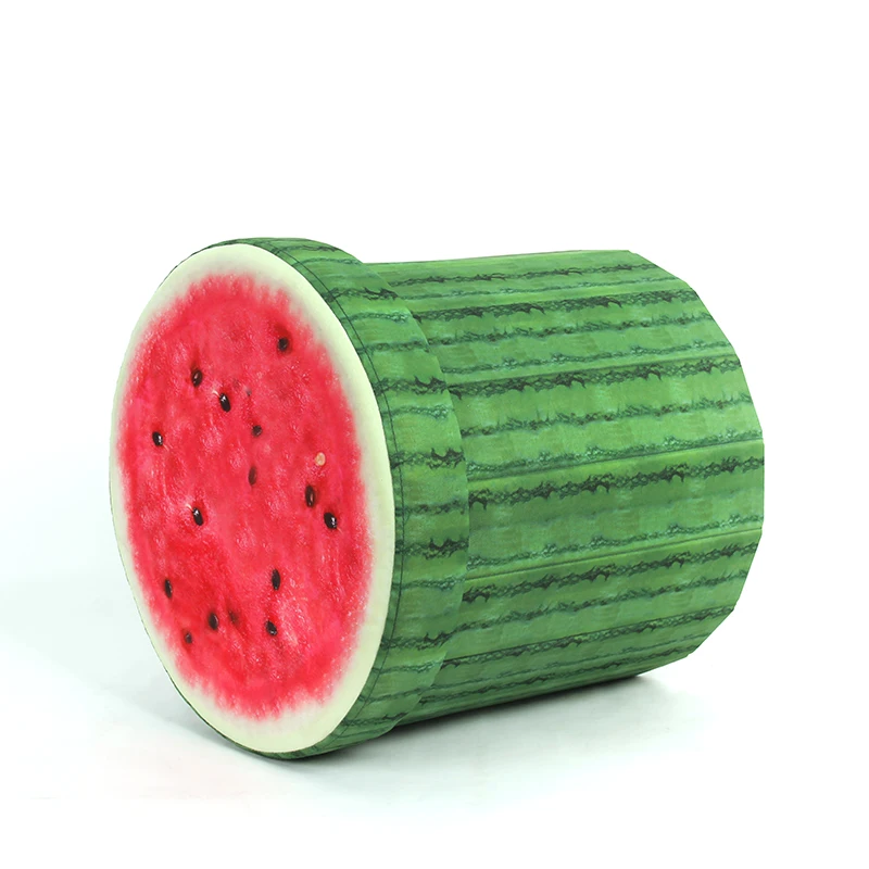 RTS Hot Sales Design Fruit Stool Cheap Children Stool Round Storage Ottoman for Shoes Change