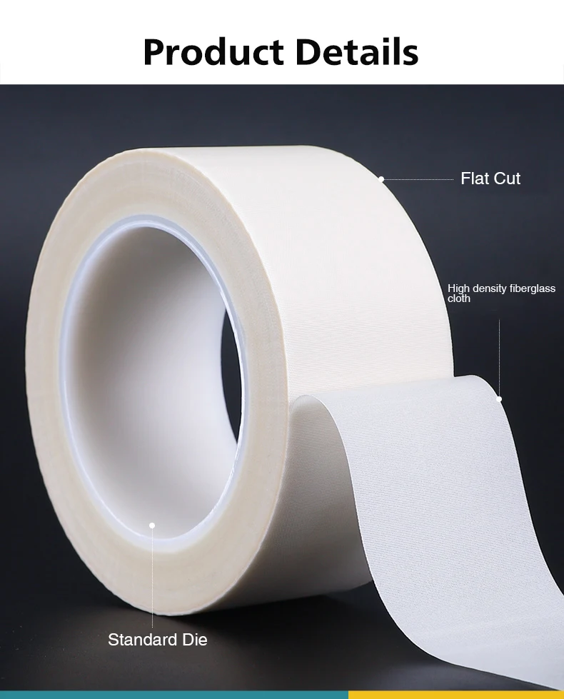 High Adhesion Force Insulation Fire Retardant Silicone Fiberglass Glass