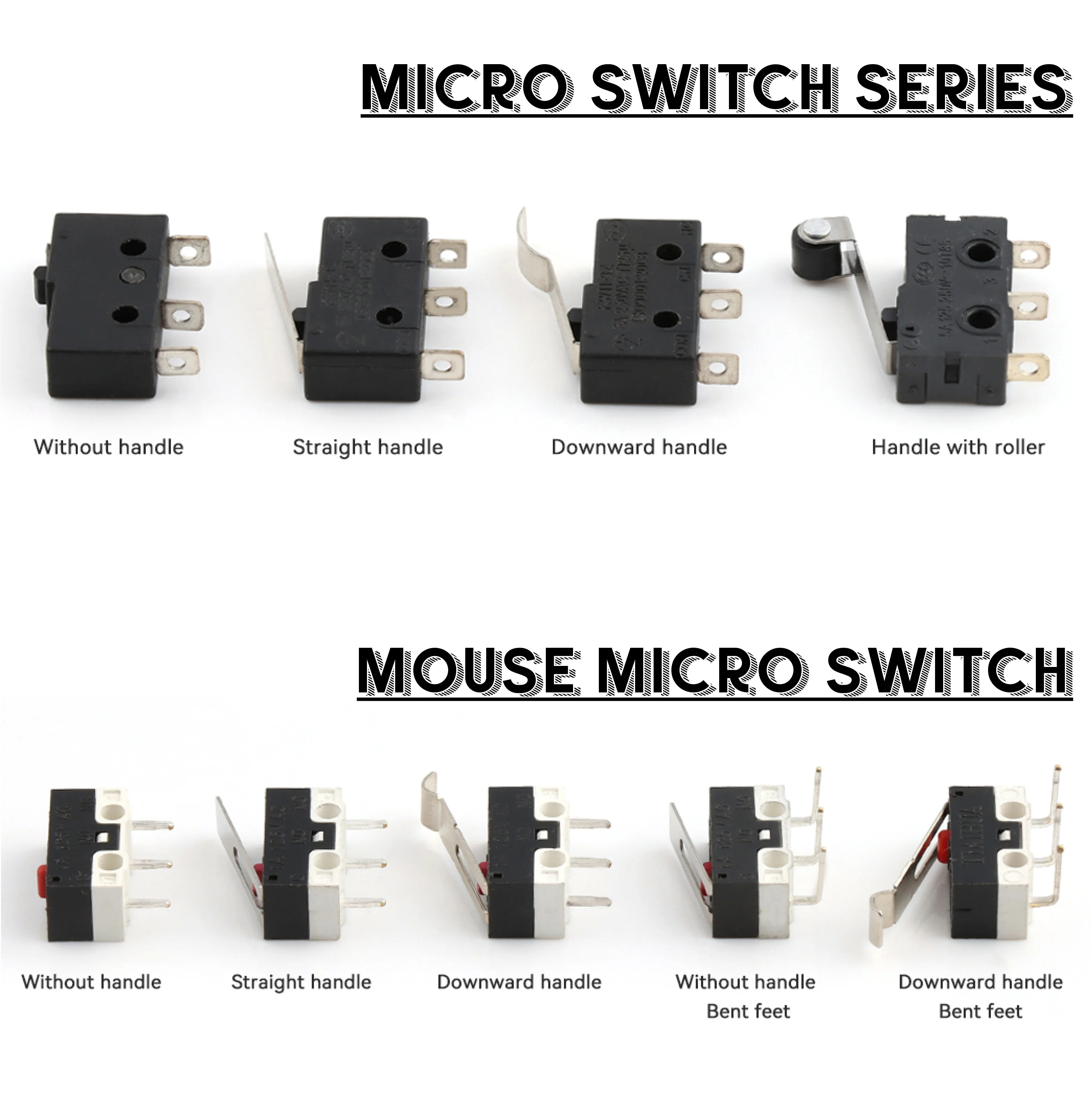 Lot De 5 Micro-interrupteurs SPDT 16A 250V - À Levier à Rouleau, Instantané, Pour Auto, électronique, équipements
