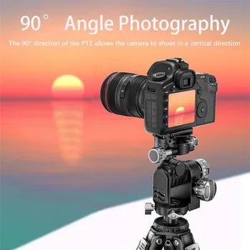 Aluminum Alloy Gimbal Ball Head with Quick Release 1/4"-20 Mount for Tripod Action Camera Mobile Phone Holder (Portable) detail image